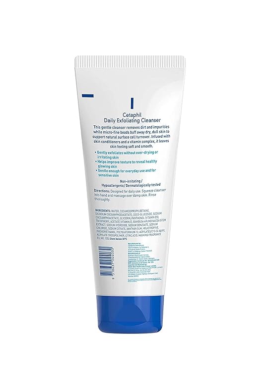 Cetaphil Gentle Exfolating Cleanser For Face, 178 ml