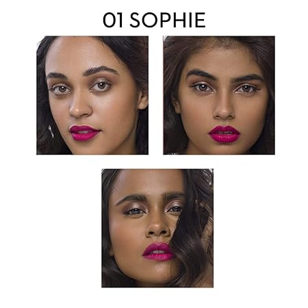 SUGAR Cosmetics - Mettle - Satin Lipstick - 01 Sophie (Bright Fuchsia Pink) - 2.2 gms - Waterproof, Longlasting Lipstick for a Silky and Creamy Finish, Lasts Up to 8 hours