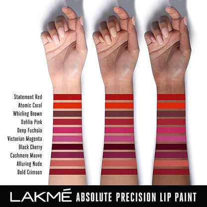 Lakmé Absolute Precision Lip Paint, Atomic Coral, 3g