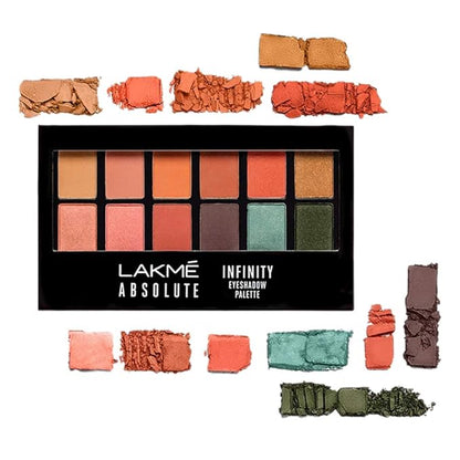 Lakme Absolute Infinity Eye Shadow Palette|| Coral Sunset|| 12 g