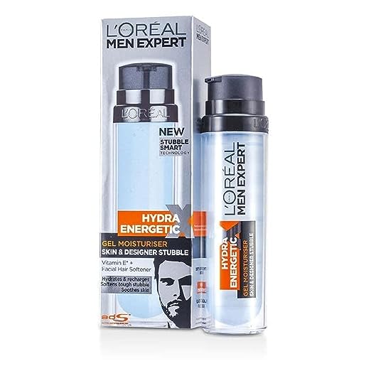 L'oreal Men Expert Hydra Energetic X Gel Moisturiser Skin & Designer Stubble 50ml