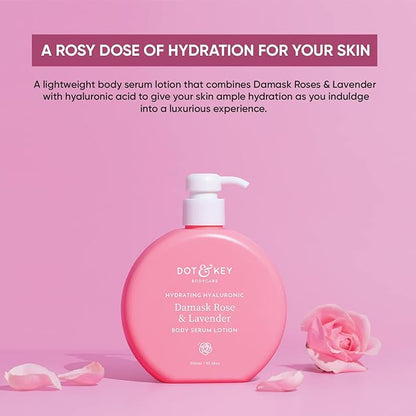 Dot & Key Lavender And Hyaluronic Moisturizing Body Lotion For Soft, Hydrated Skin| For Smooth, Dewy Skin| Normal, Dry Skin| Men And Women| 300ml