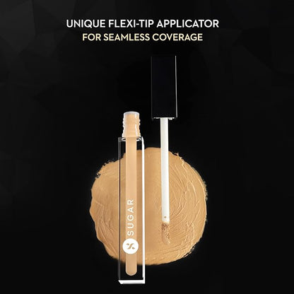 SUGAR Cosmetics Auto Correct Creaseless Concealer (Golden Undertone) - 12 Con Leche (For Light Skin Tone)