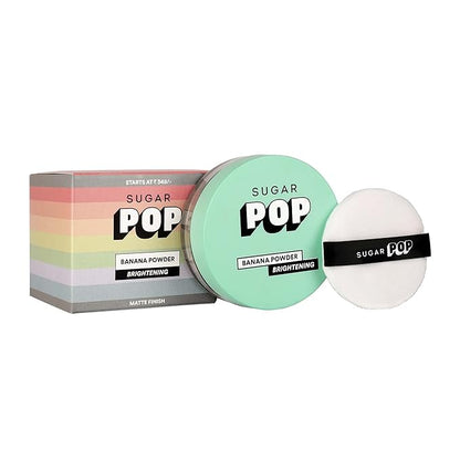 SUGAR POP Banana Powder – Tinted Loose Powder with Brightening Effect | Sets Makeup | Controls Shine | For all Skin Tones | 10 g