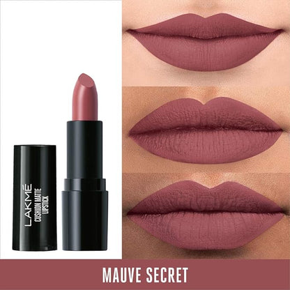 Lakmé Cushion Matte Lipstick, Mauve Secret, 4.5 g