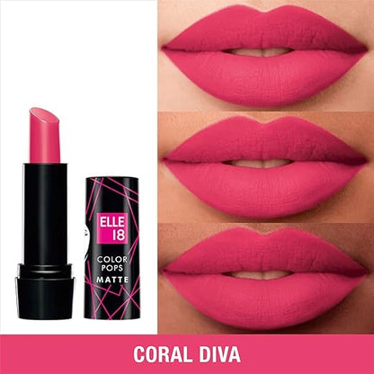 Elle18 Lipstick Coral Diva (Matte)