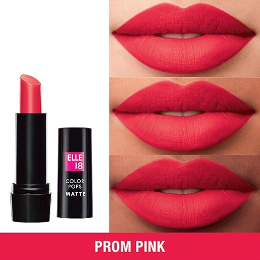 Elle18 Color Pops Matte Lip Color, Prom Pink, 4.3 g