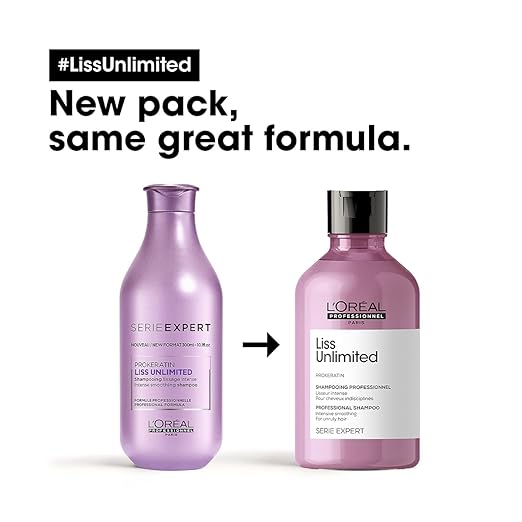 Pack of two L'Oréal Professionnel Liss Unlimited Shampoo For Rebellious & Frizzy Hair, 300ML and L'Oréal Professionnel Xtenso Care Shampoo For Straightened Hair, 250 ML |Shampoo for Starightened Hair