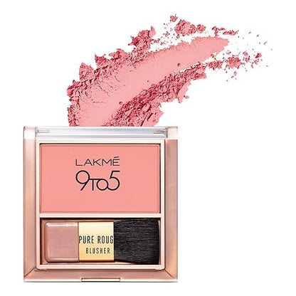 Lakme 9 To 5 Pure Rouge Blusher, Nude Flush, 6 g