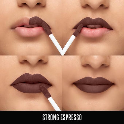 Lakmé 9to5 Primer + Matte Liquid Lip Color MB3 Strong Espresso