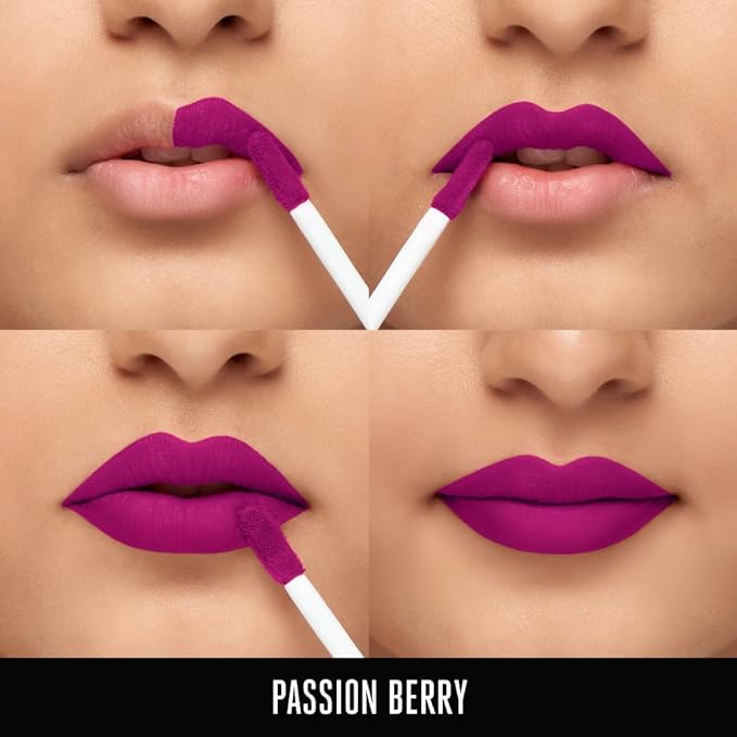 Lakmé 9to5 Primer + Matte Liquid Lip Color MM2 Passion Berry