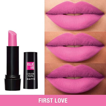 Elle18 Color Pops Matte Lip Color, First Love, 4.3 g