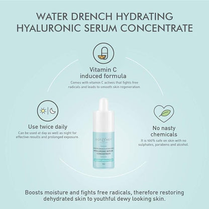 Dot & Key Hydrating Hyaluronic Acid Serum With Vitamin C + E | For Plump, Glowing Skin | Face Serum for Dry Skin, Oily & Normal Skin | With Ceramide & Acai Berry | 30ml