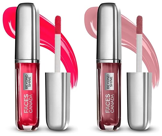 FACESCANADA Lip Gloss Wingwoman 05 (Glossy)&FACESCANADA Lip Gloss Baebe 03 (Glossy)