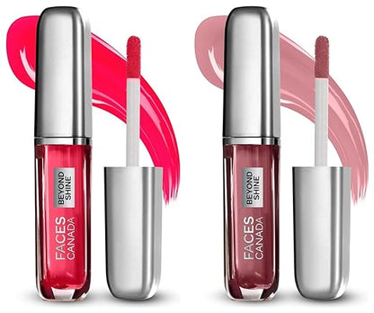 FACESCANADA Lip Gloss Wingwoman 05 (Glossy)&FACESCANADA Lip Gloss Baebe 03 (Glossy)