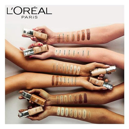 L'Oreal Paris True Match Super Blendable Matte, Natural Liquid Foundation - Honey 6N, 30ml Matte & Natural Finish