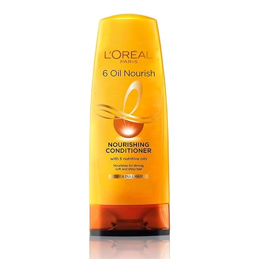 Pack of 2 L'Oreal Paris Dream Lengths No Haircut Cream Leave-In Conditioner, 200ml & L'Oreal Paris 6 Oil Nourish Conditioner, 175ml (With 10% Extra)