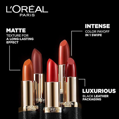 Roll over image to zoom in L'Oreal Paris Matte Lipstick, For Soft and Smooth Lips, Long-lasting Luxurious Colour, Color Riche Moist Matte, 232 Beige Couture, 3.7g