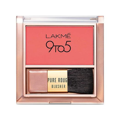 Lakme 9 To 5 Pure Rouge Blusher, Coral Punch, 6 g