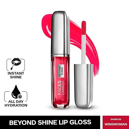 FACESCANADA Lip Gloss Wingwoman 05 (Glossy)&FACESCANADA Lip Gloss Baebe 03 (Glossy)