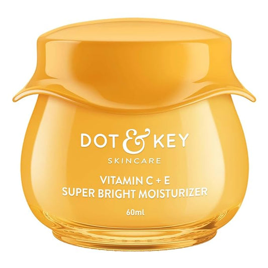 Dot & Key Vitamin C + E Sorbet Super Bright Moisturizer for Face | Vitamin C Face Moisturizer For Glowing Skin | Fades Pigmentation & Dark Spots, Reduces Skin Dullness | Oil Free & Lightweight | For All Skin Types | 60ml