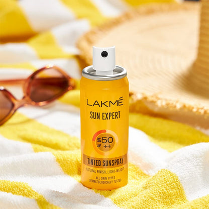 Lakme Sun Expert Tinted PA SPF50++ Spray, Ultra Light, for Oily and Dry Skin, 50ml