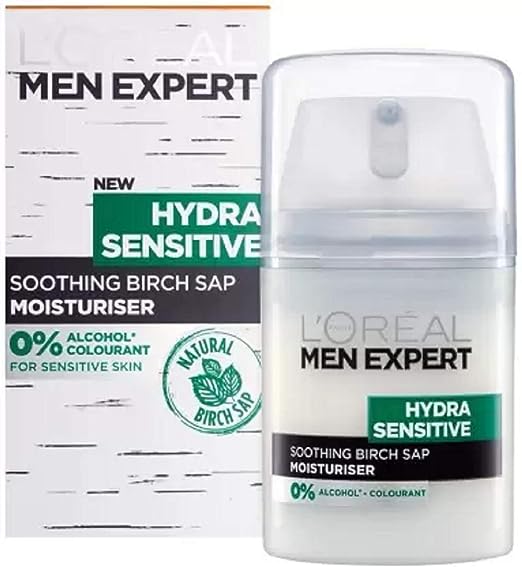 L'Oreal Men Expert New Hydra Sensitive Soothing Brich Sap Moisturiser (50 ml)