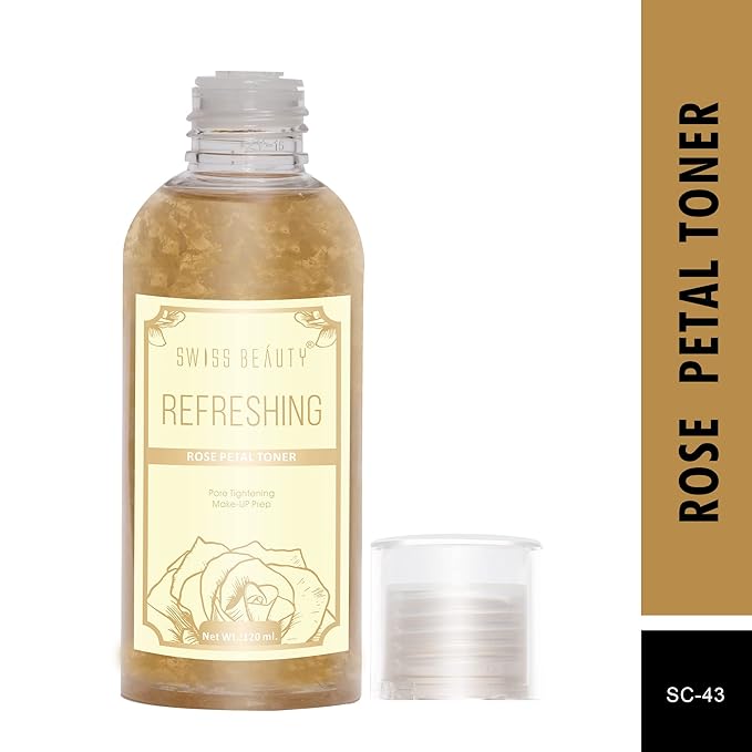 Swiss Beauty Rose Petal Toner, Face Care, 120Ml