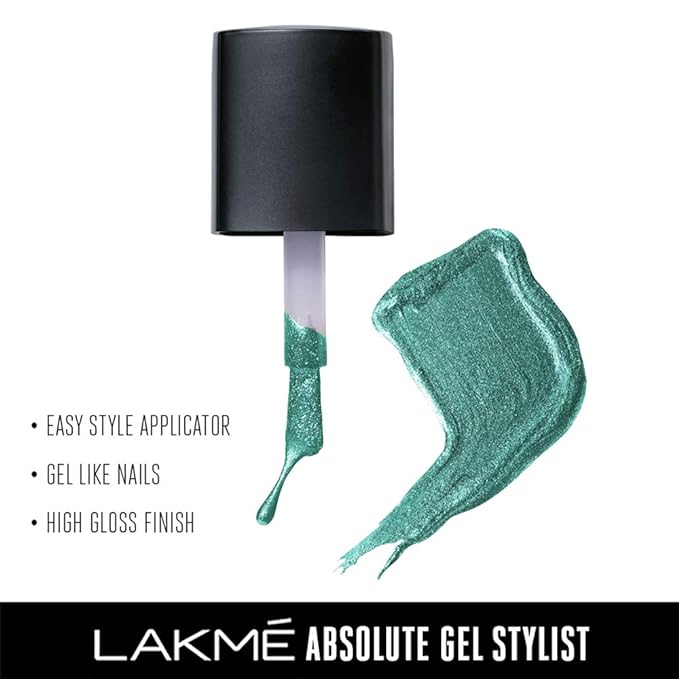 Lakme Absolute Gel Stylist Nail Color, Grassroots, 12 ml