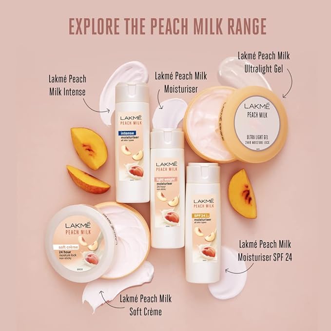 Lakmã© Peach Milk Soft Creme, Light Weight With 24Hr Moisture Lock Cream, 250 G