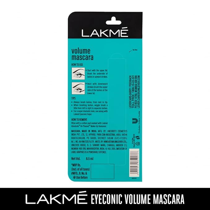 LAKMÉ Eyeconic Volume Mascara, 8.5ml