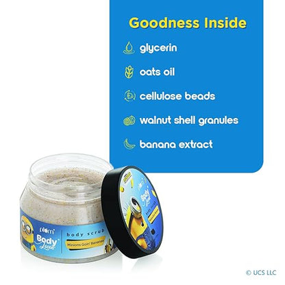 Plum BodyLovin’ Minions Goin’ Bananas Body Scrub | Skin Polishing | Nourishing | Bananas Fragrance | All Skin Types