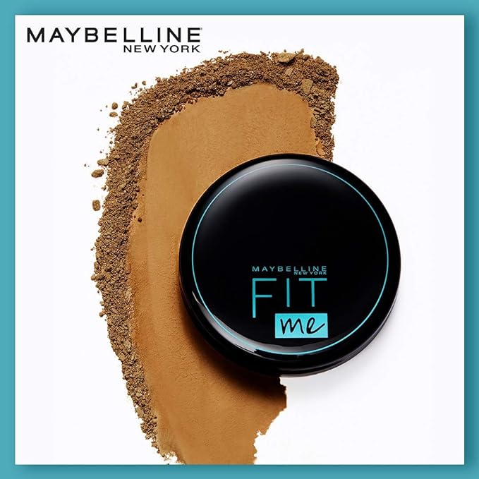 Maybelline New York Compact Powder, With SPF to Protect Skin from Sun, Absorbs Oil, Fit Me, 330 Tofee, 8g