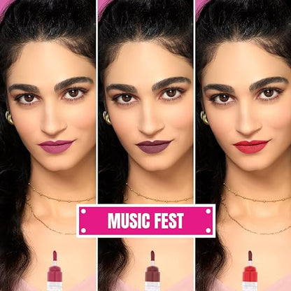 Elle 18 Lip Stack | 3 in 1 Liquid Lipstick | Music Fest, 5g