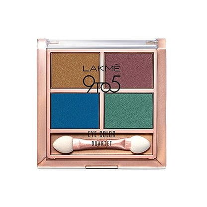 Lakme 9 to 5 Eye Color Quartet Eye Shadow, Royal Peacock, 7 g