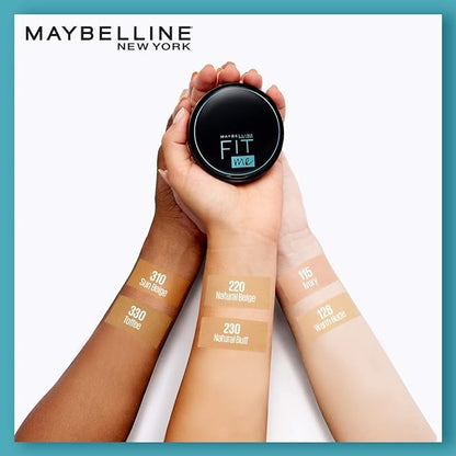 Maybelline New York Oil Control Powder, With SPF to Protect Skin from Sun, Absorbs Oil, Fit Me, 128 Warm Nude, 6g