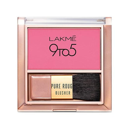 Lakme 9 To 5 Pure Rouge Blusher, Pretty Pink, 6 g