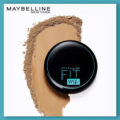 Maybelline New York Compact Powder, With SPF to Protect Skin from Sun, Absorbs Oil, Fit Me, 20 Natural Beige, 6g