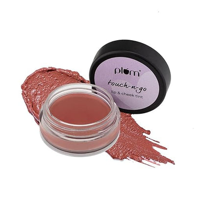 Plum Touch-N-Go Lip & Cheek Tint | Highly Pigmented | Effortless Blending | 100% Vegan & Cruelty-Free | D-Wine - 125 (Berry Wine)