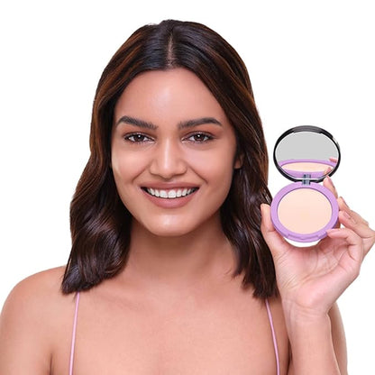 Plum Legit Matte Talc-Free Compact With SPF15 | Lightweight | Even Coverage | 100% Vegan & Cruelty Free | Divine Dusk - 135 N