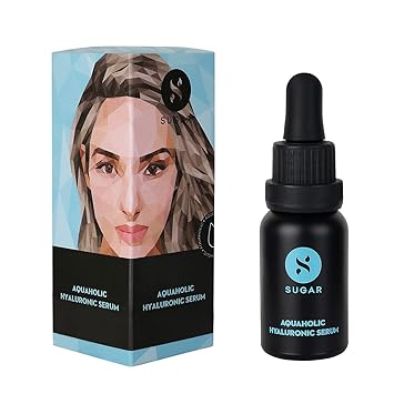 SUGAR Cosmetics - Aquaholic Hyaluronic Serum - Hydrating Serum Infused With Hydraulic Acid - For Firmer, Smoother and Plumper Looking Skin