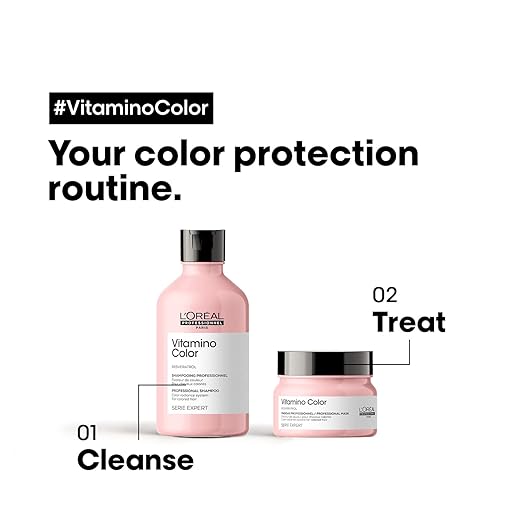 L'Oréal Professionnel Vitamino Color Shampoo For Coloured Hair, 300ML|Professional Color Protect Shampoo |Coloured Protection Shampoo with UV Protection