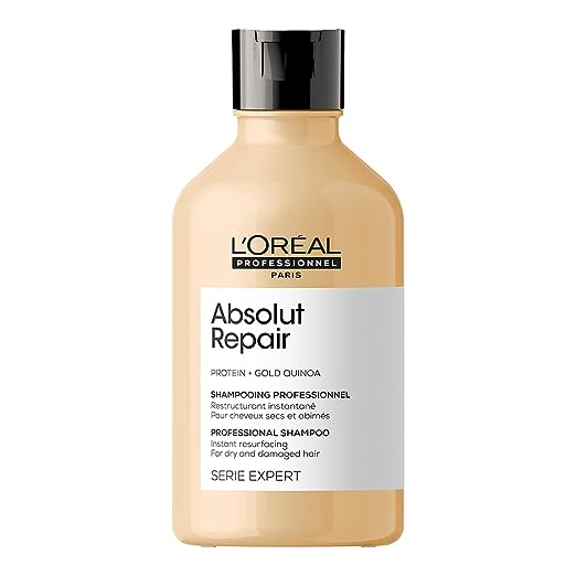 Pack of two L'Oréal Professional Absolut Repair Shampoo With Protein And L'Oréal Professionnel Xtenso Care Serum, 50ml For Straightened Hair