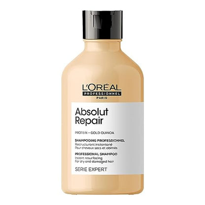 Pack of two L'Oréal Professional Absolut Repair Shampoo With Protein And L'Oréal Professionnel Xtenso Care Serum, 50ml For Straightened Hair