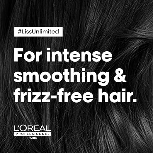 L'Oréal Professionnel Liss Unlimited Shampoo With Pro-Keratin And Kukui Nut Oil For Rebellious Frizzy Hair, Serie Expert, 300Ml