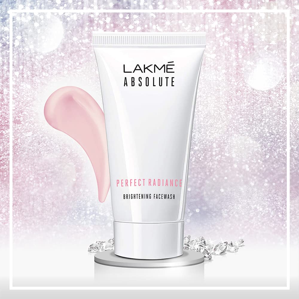 Pack of 2 LAKMÉ Perfect Radiance Intense Brightening Face Wash 50 g, Daily Facial Cleanser with Skin Lightening Vitamins - Lightens Dark Spots with Niacinamide