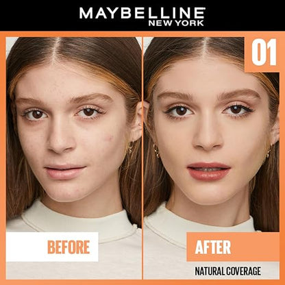 Maybelline New York Liquid Foundation, Lightweight Skin Tint With Spf 50 & Vitamin C, Natural Coverage, For Daily Use, Fit Me Fresh Tint, Shade 01, 30Ml