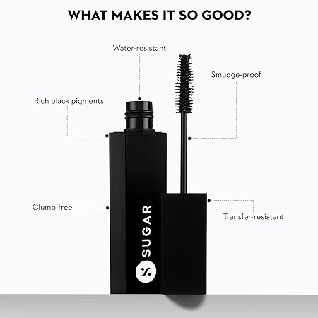 SUGAR Cosmetics Blacklash Volumizing Mascara - 01 Black Up