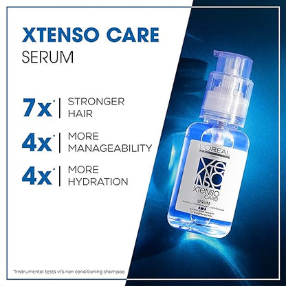 Pack of 2 L'Oréal Professionnel Xtenso Care Serum 50ml, For Straightened Hair & Xtenso Care Shampoo 250ml For Straightened Hair