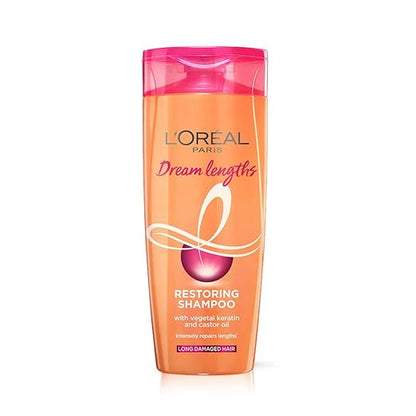 Pack of 2 L'Oréal Paris Dream Lengths No Haircut Cream Leave-In Conditioner, 200ml & L'Oreal Paris Dream Lengths Shampoo, 396 ml